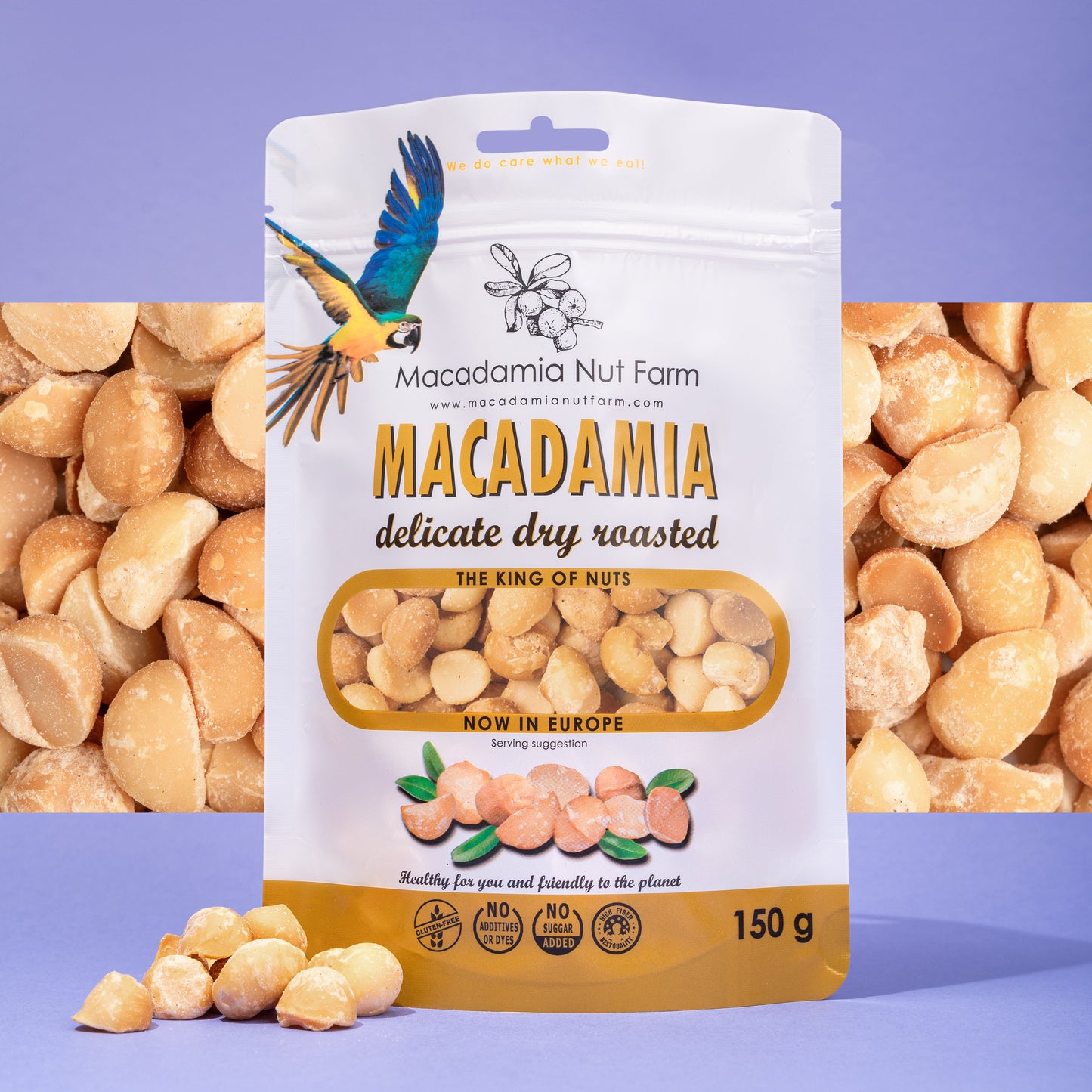Geröstete Macadamianüsse