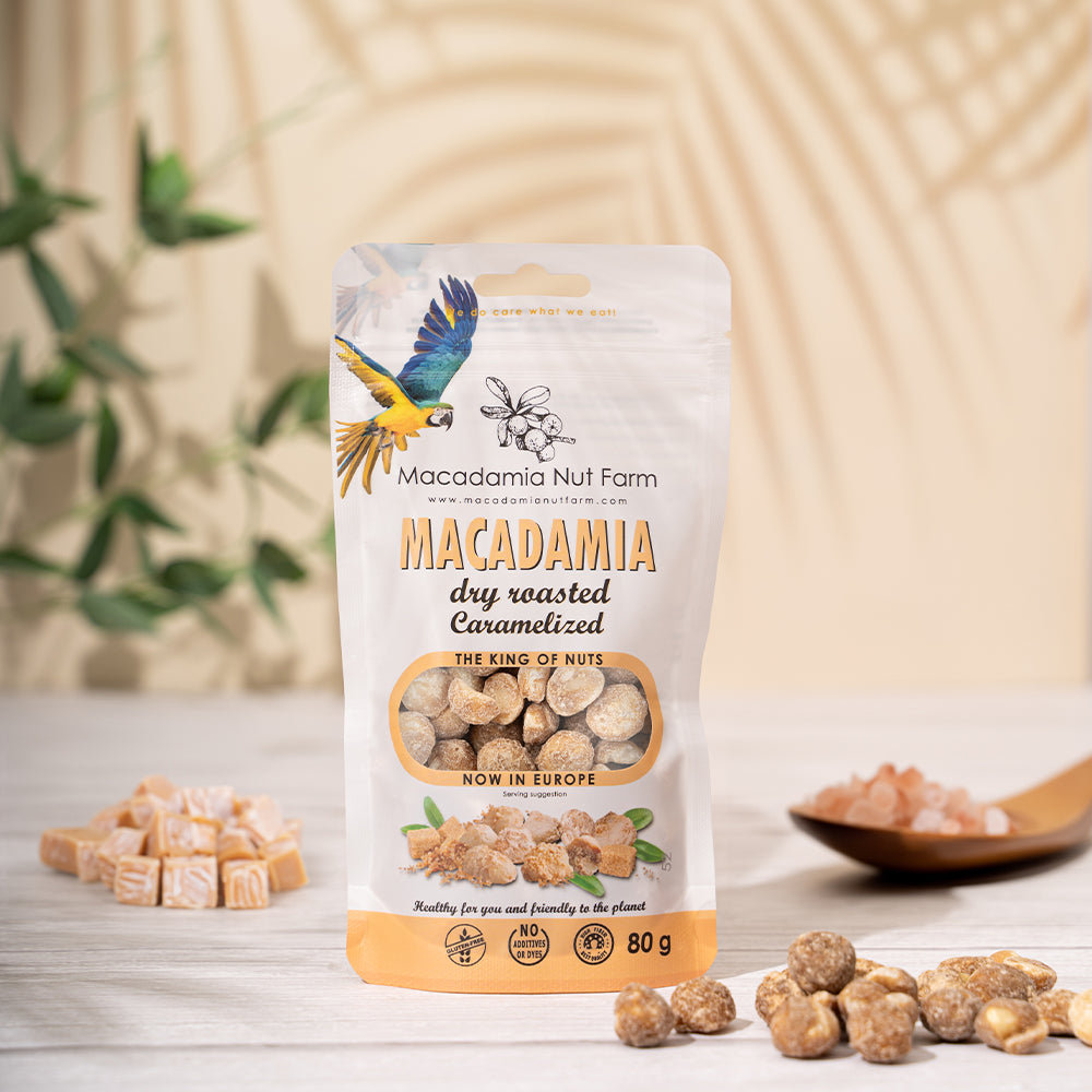 Karamellisierte Macadamia-Nüsse