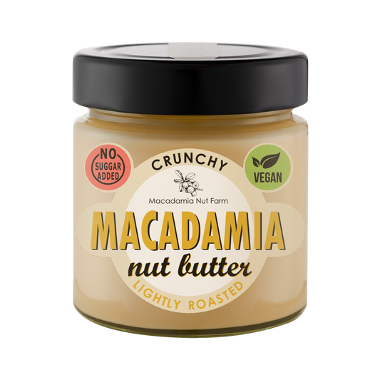 Leicht geröstete crunchy Macadamianusscreme