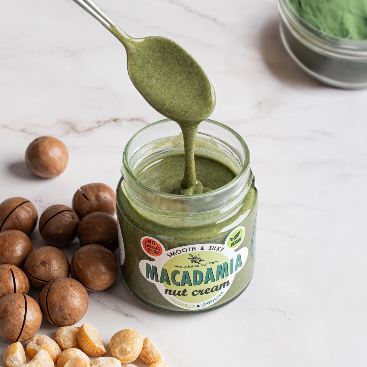 Macadamianusscreme SPIRULINA